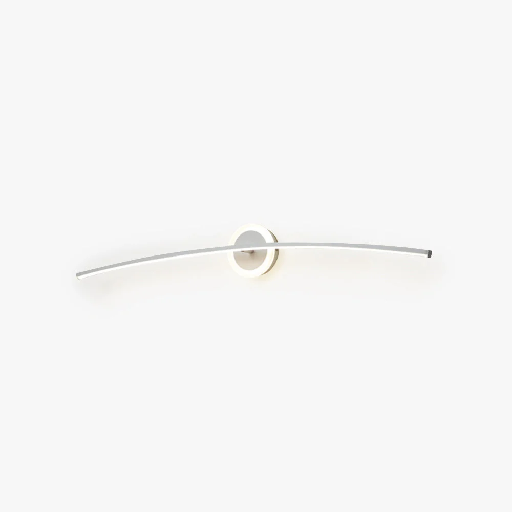Arisha Nordico Lineal Metal/Silicona Aplique de Pared Blanco