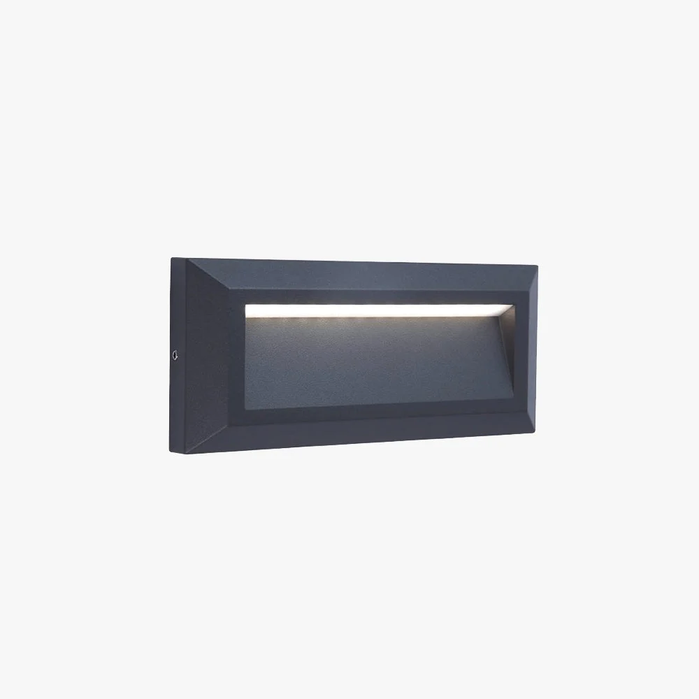 Ray Moderna Rectangular Metal Lámpara Exrerior Jardín