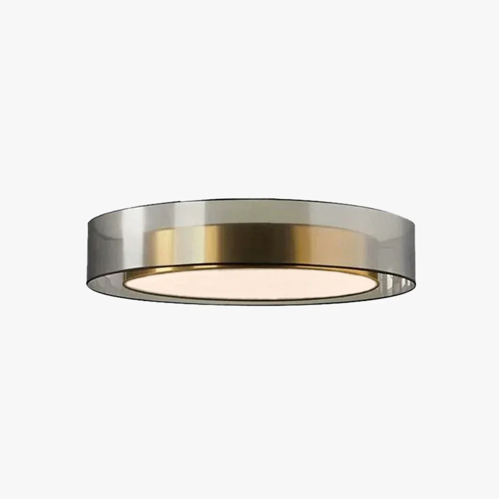 Arisha Moderna Redonda Metal/Acrílico Lámpara de Techo Gris