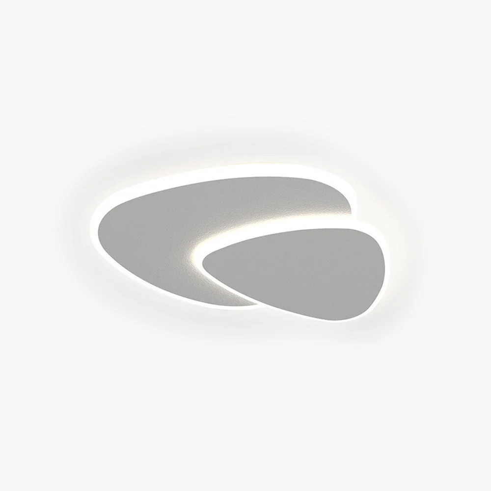 Arisha Moderna Geométrica Metal/Acrílico Lámpara de Techo Blanca
