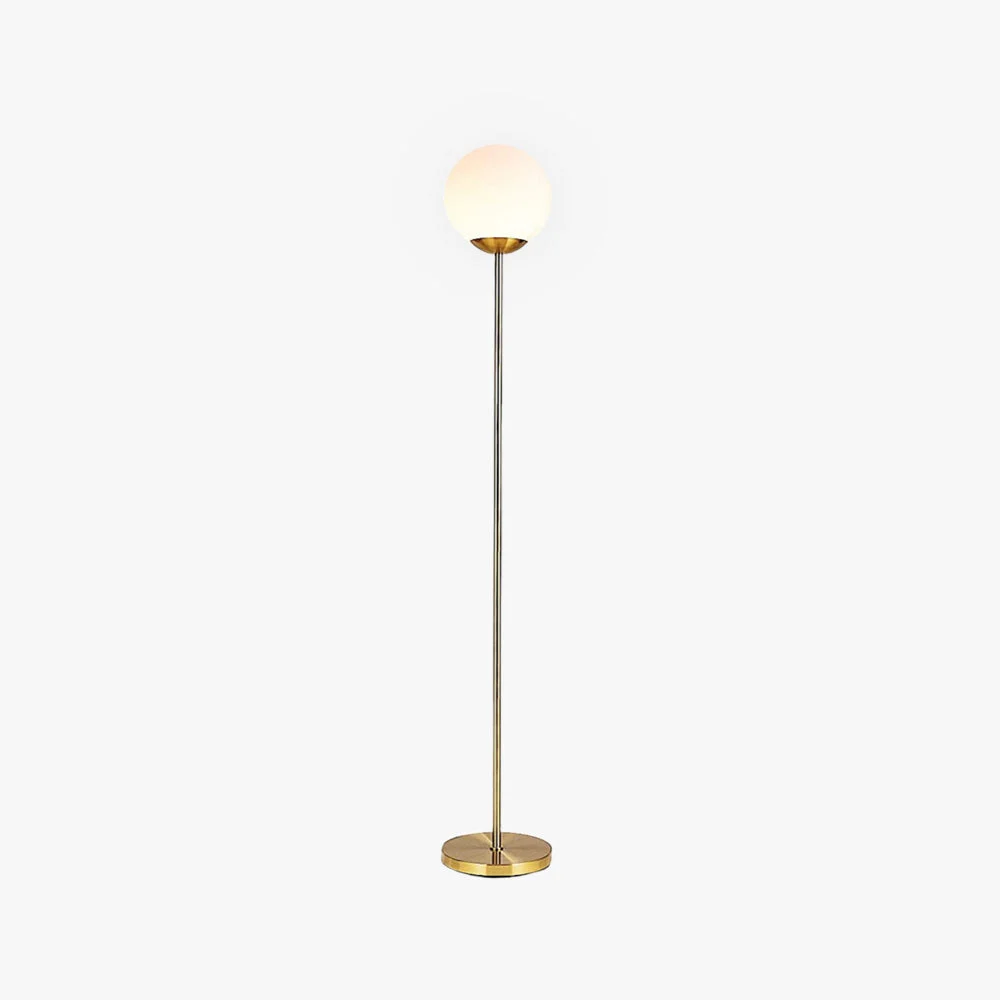 Mira Moderna Simple Lineal Metal/Acrílico Lámpara de Pie Dorada