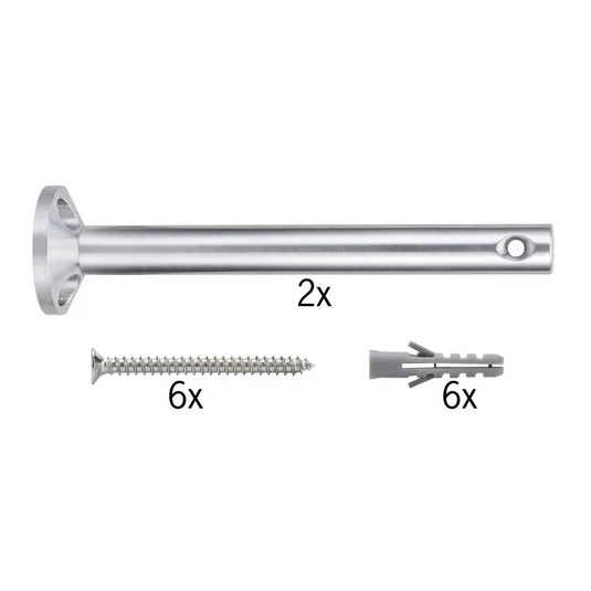 Par deflectores cromo mate sist. cables Light&Easy