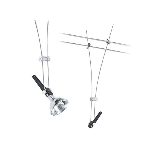 Paulmann Comet lámpara única luz sobre cable cromo