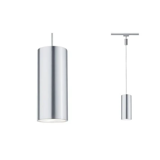 Paulmann URail Barrel péndulo LED, cromo mate