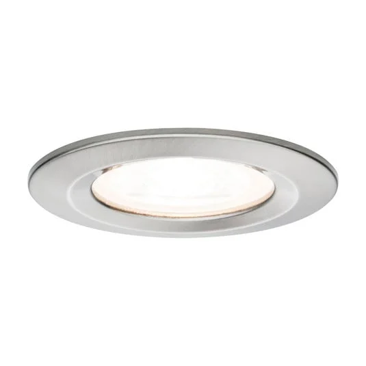 Foco LED Paulmann Nova redondo fijo, hierro, IP44, GU10 atenuable