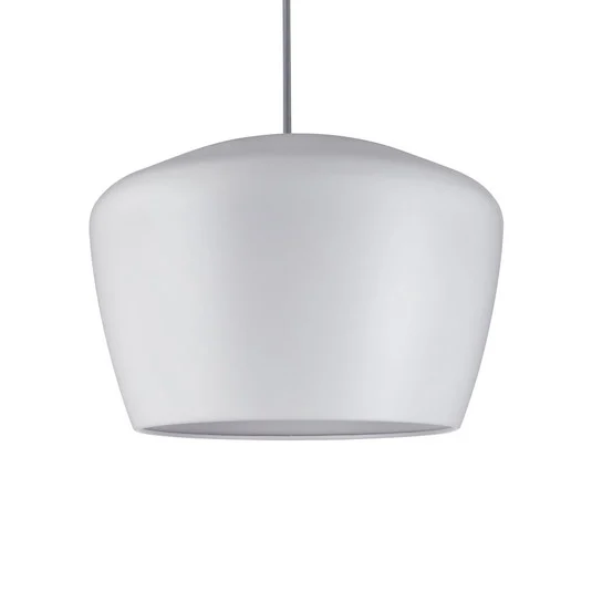 Pantalla Paulmann Pom, blanca, Ø 35 cm, metal