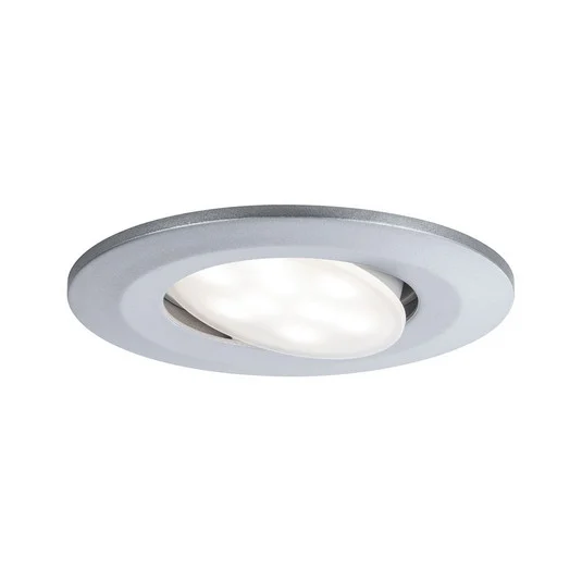 Foco empotrable Paulmann Calla, cromado, orientable, atenuable, 4000 K, 9 cm