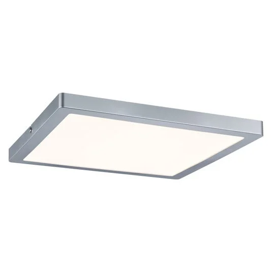 Paulmann Atria plafón 2.700 K 30x30cm cromo mate