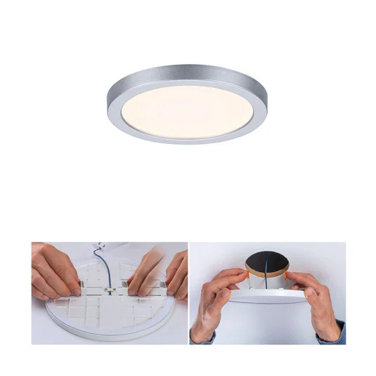 Paulmann panel LED Aero 3.000K redondo cromo 11,8