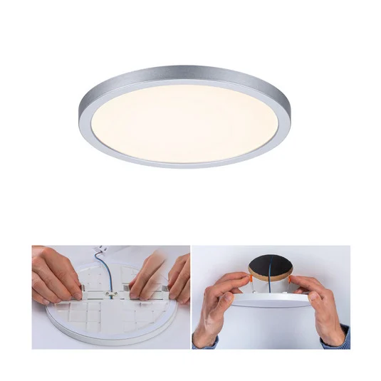 Paulmann panel LED Aero 3.000K redondo cromo 17,5