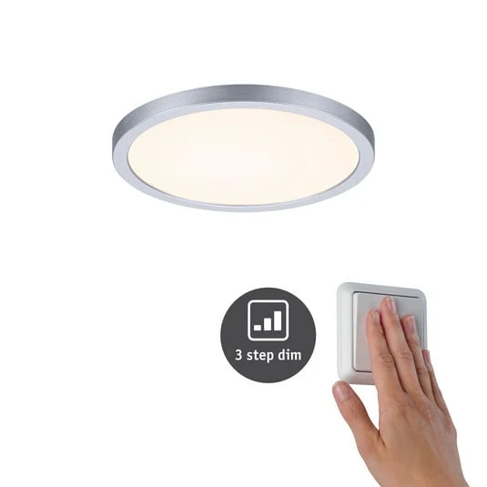Paulmann panel Aero 830 redondo cromo 3 dim 17,5cm
