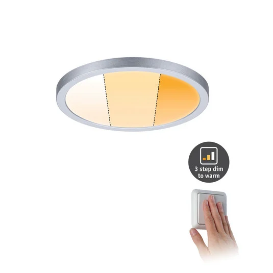 Paulmann panel LED Aero, redondo cromo 17,5c