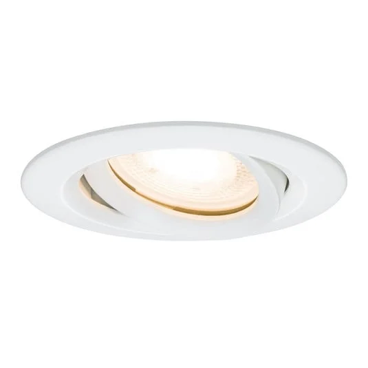 Lámpara empotrable Paulmann Nova Plus, blanca, Ø 9 cm, GU5.3/GU10, IP65