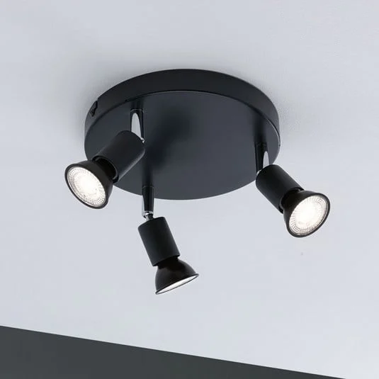 Paulmann Carolina foco de techo, 3 luces IP44