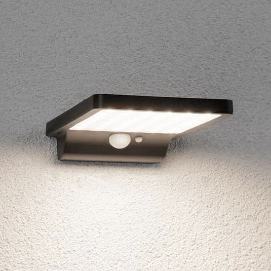 Lámpara solar LED de pared con sensor Paulmann Solveig