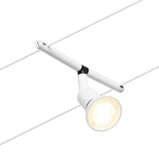 Paulmann Wire Salt foco sobre cable blanco mate
