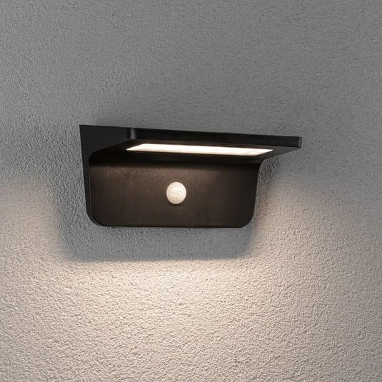 Lámpara solar de pared Paulmann Solveig con sensor