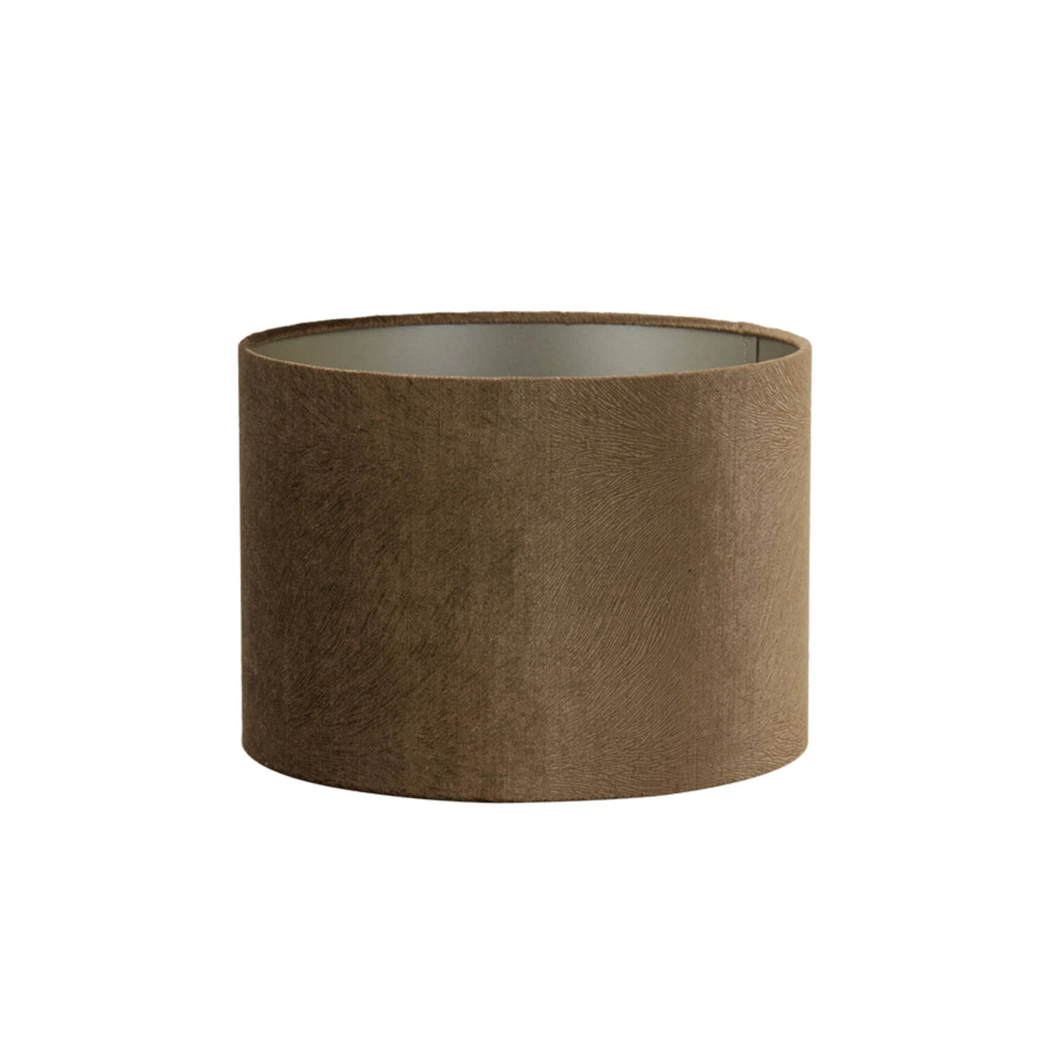 Pantalla de lámpara cilíndrica marrón para crear ambiente Light & Living Lubis