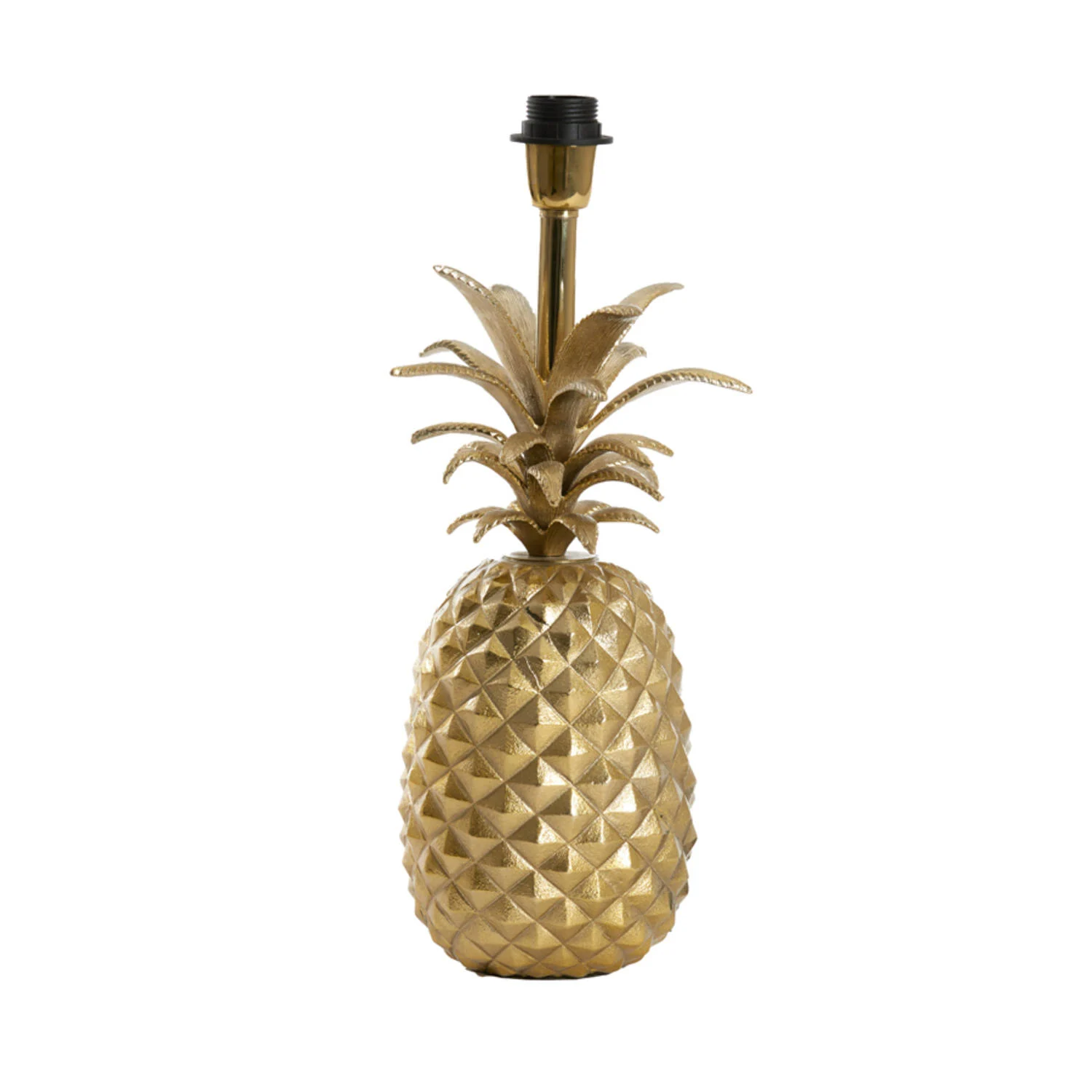 base de lámpara de piña dorada Light & Living Pineapple