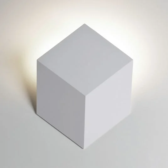 Rotaliana Aplique de pared LED QB, blanco, aluminio