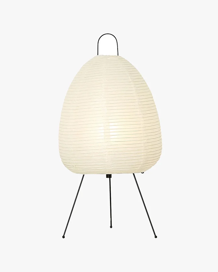 Lámpara de mesa tipo farol de papel con trípode japonés WOMO-WM8023