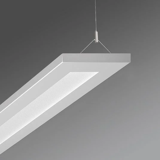 Colgante LED Stail microprisma blanco aluminio