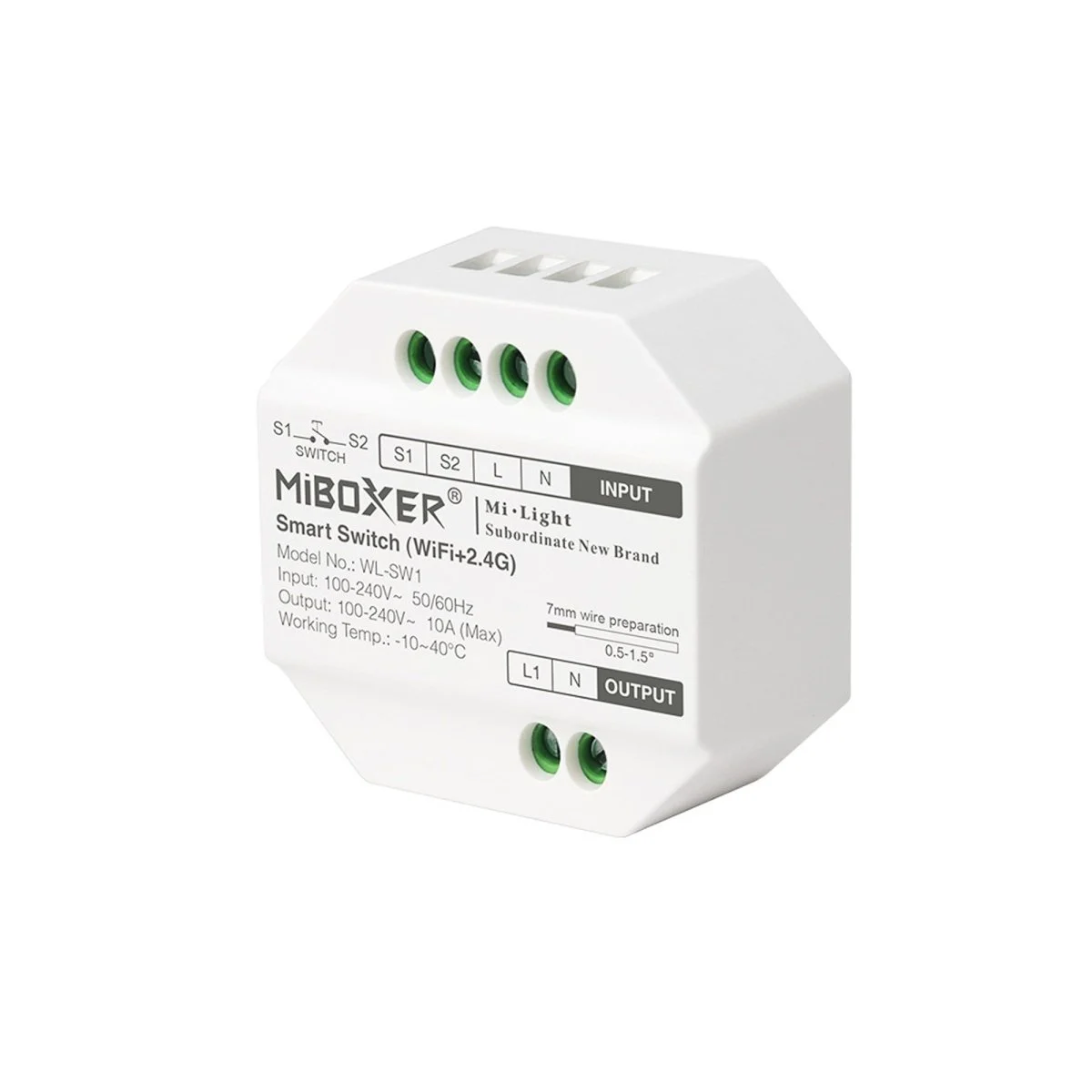 Interruptor inteligente / Smart switch - WiFi + 2.4GHz -  Mi Boxer - WL-SW1