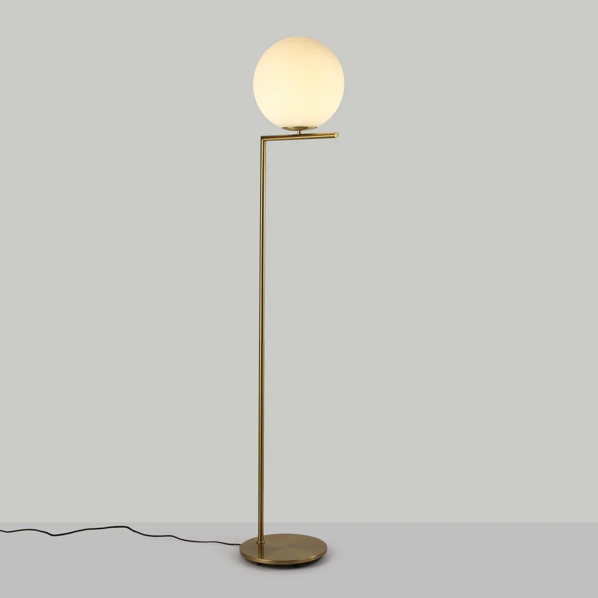 Lámpara de pie bola cristal "Anni 300" - E27 - Ø 30cm