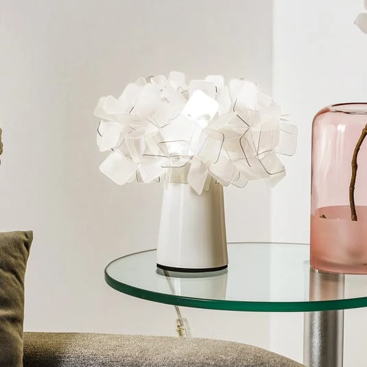 Slamp Clizia lámpara de mesa de diseño, gris humo