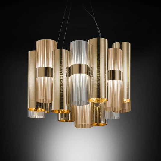 Slamp La Lollo M lámpara colgante LED, oro