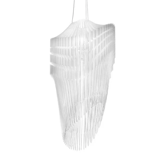 Lámpara colgante de diseño Slamp Avia S en blanco