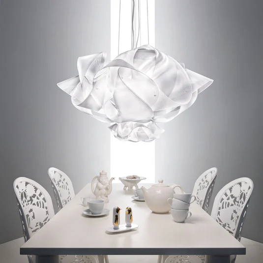 Lámpara colgante de diseño Slamp Fabula, transparente, grande