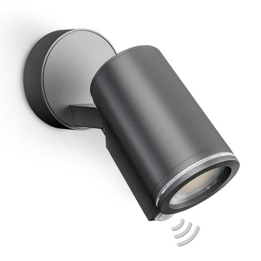 Foco exterior con sensor inteligente STEINEL One SC, color antracita, IP44