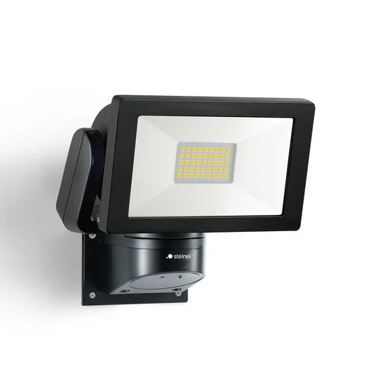 Foco exterior LED LS 300 de STEINEL, negro, metal IP44