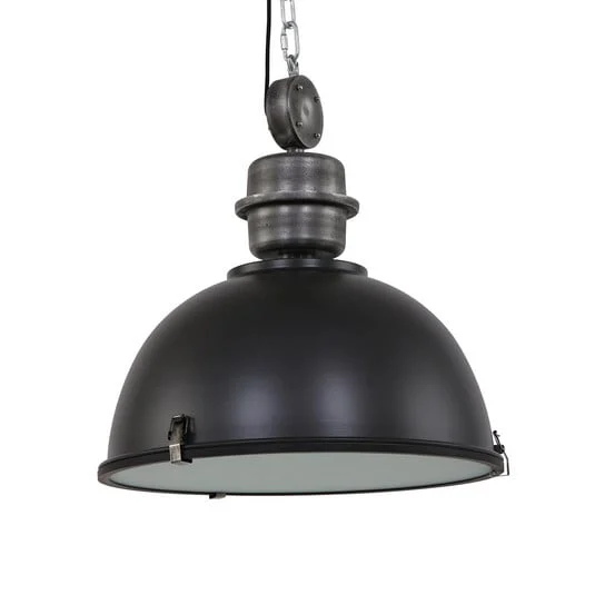 Lámpara colgante negra industrial Bikkel L02