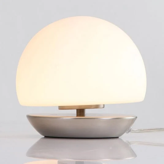 Base acero cepillado - lámpara de mesa LED Ancilla