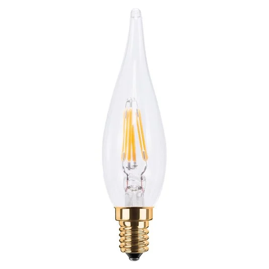 Segula Bombilla vela LED French Candle E14 2W transparente
