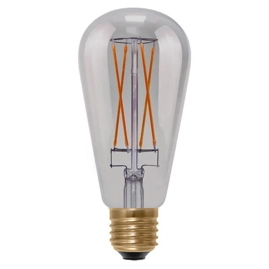 SEGULA bombilla rústica LED E27 5W Long Style gris