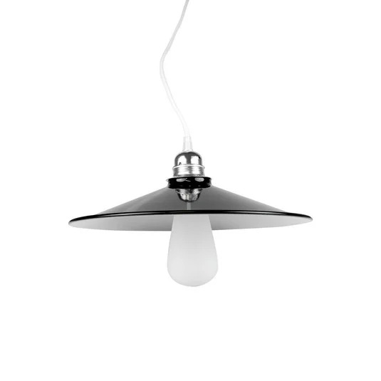 SEGULA Concav lámpara colgante de metal, negro