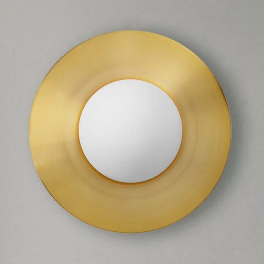Aplique Hat de vidrio con placa de latón