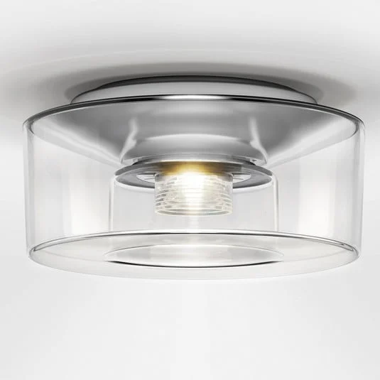 serien.lighting Curling M ceiling 2.700K cristal transparente