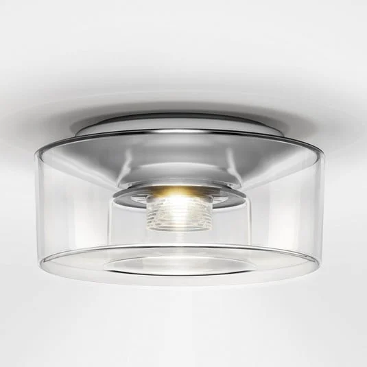 serien.lighting Lámpara de techo Curling M 2700 K Acrílico transparente
