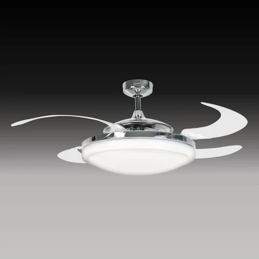 Beacon ventilador de techo Fanaway Evo 2 con luz cromo silencioso