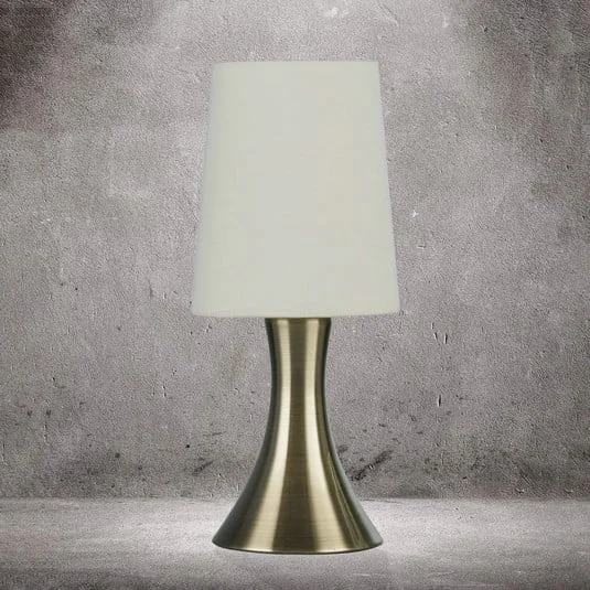 Lámpara de mesa Touch 3922, latón antiguo