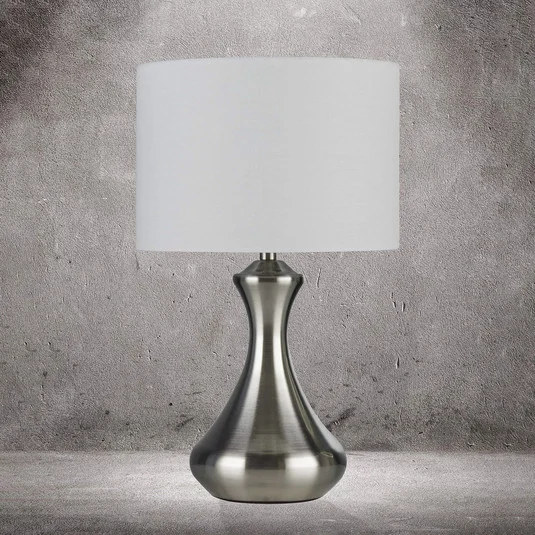 Lámpara de mesa Touch 2750, plata satinada