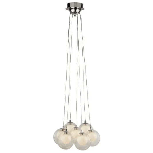 Lámpara colgante LED Cluster, 7 luces