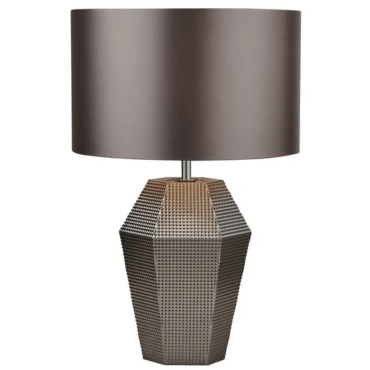 Lámpara de mesa Polygon con base de vidrio