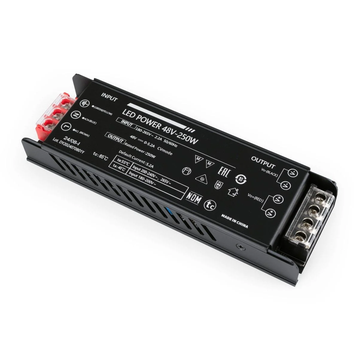 Fuente de alimentación 250W 48V - 5.2A - Alta eficiencia - IP20