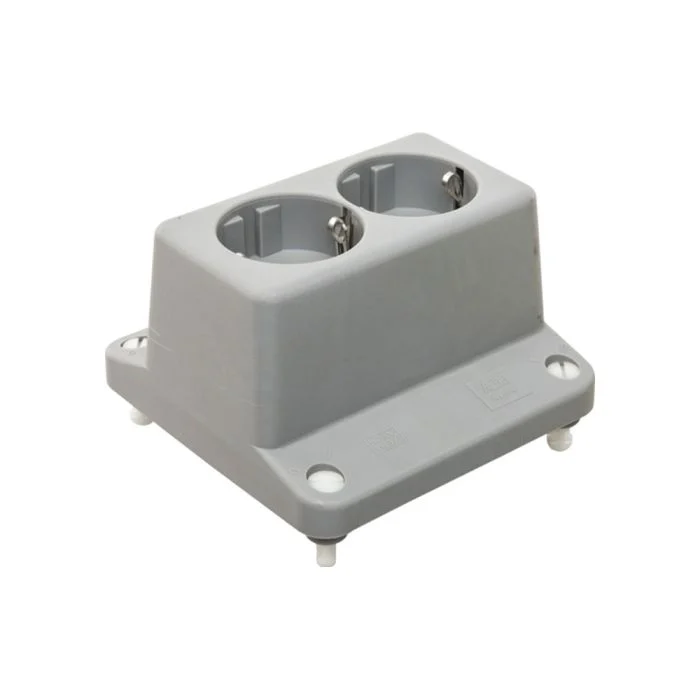 Enchufe de pared 3640 bifásico Gris