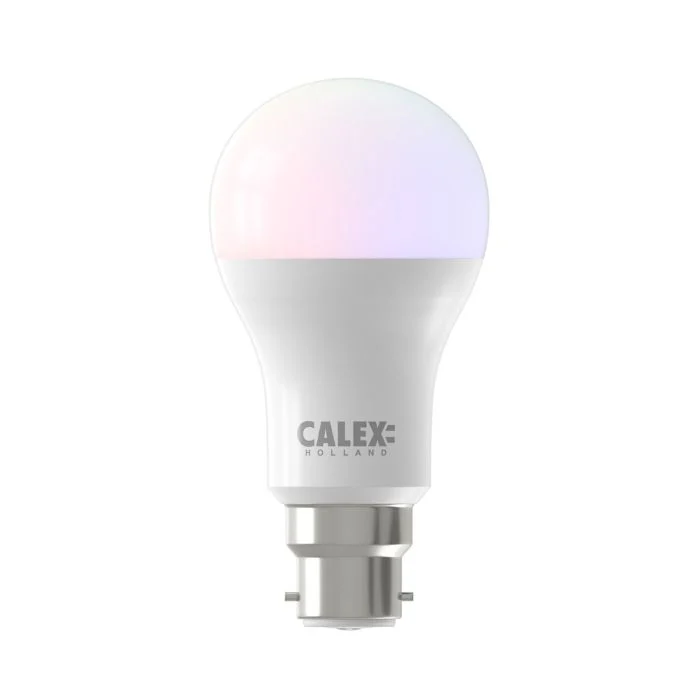 Calex Smart Tuya Wifi B22 Pera 8.5W 806lm - 822-840 Ajustable Blanco | RGBW - Regulable - Reemplazo 60W